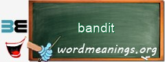 WordMeaning blackboard for bandit